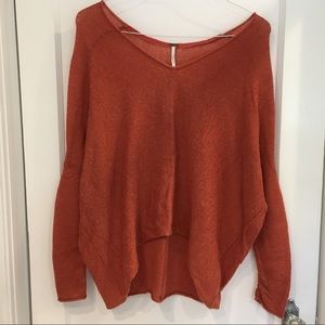 Free People Burnt Orange Sweater